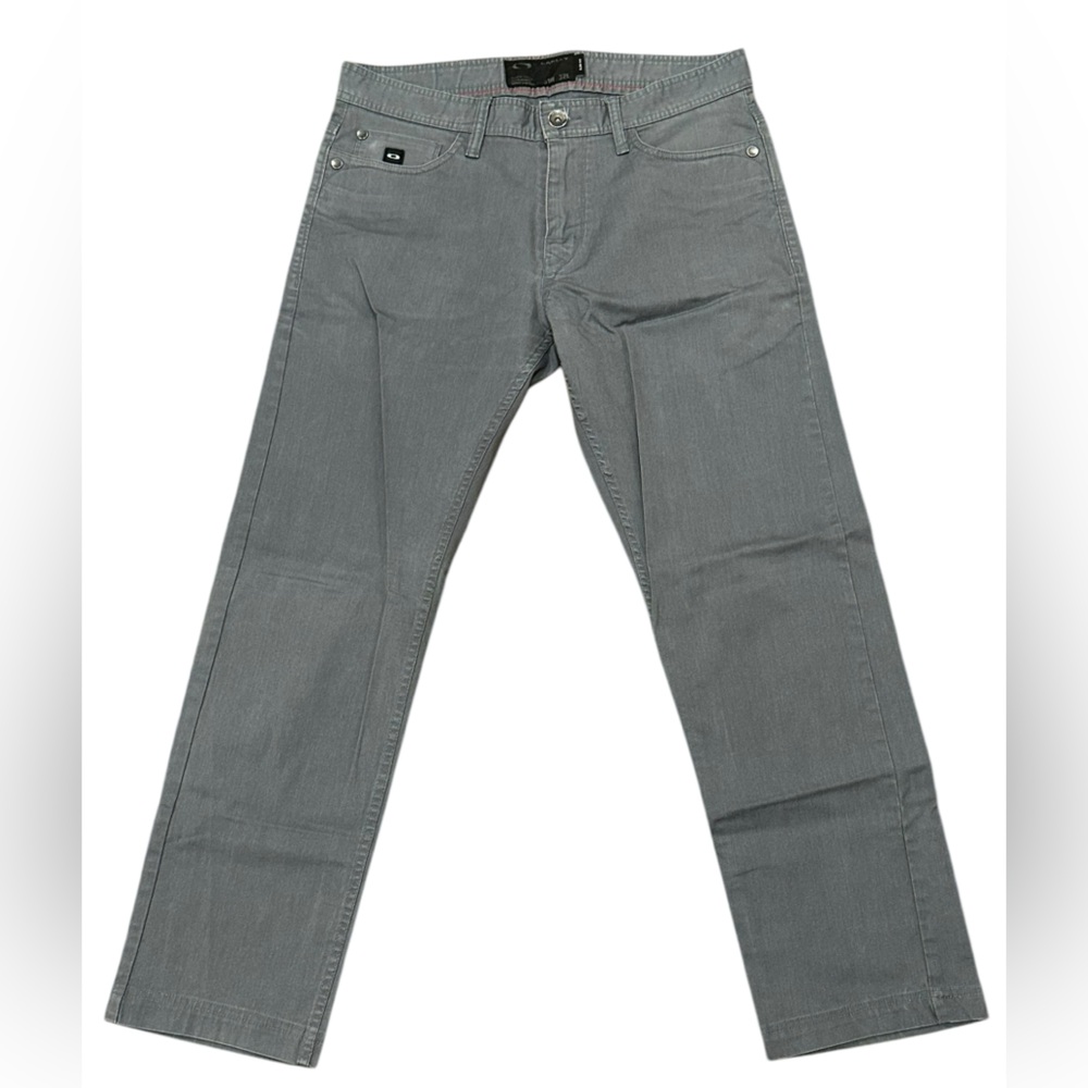 Oakley Slim Fit Straight Jeans Men's W31xL32 Gray 5-Pocket light Wash